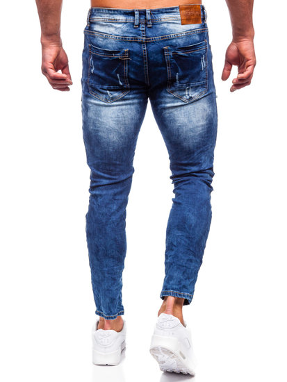 Férfi skinny fit farmernadrág gránátkék színben Bolf E7790B