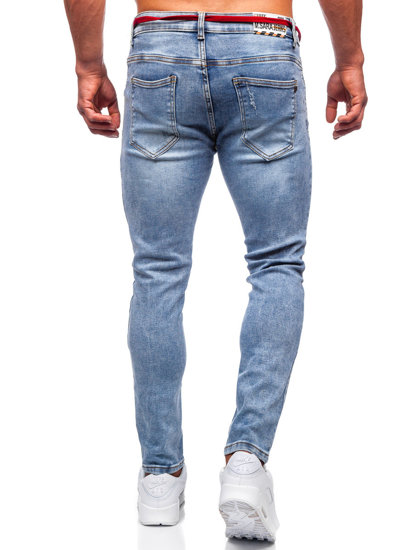 Férfi skinny fit farmernadrág kék színben Bolf KX555-1