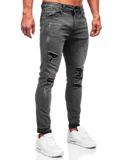 Férfi slim fit farmernadrág fekete színben Bolf KS2081