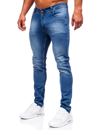 Férfi slim fit farmernadrág gránátkék színben Bolf 6528