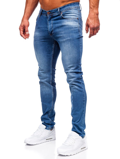 Férfi slim fit farmernadrág gránátkék színben Bolf 6767