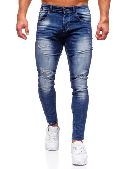 Férfi slim fit farmernadrág gránátkék színben Bolf MP0024B