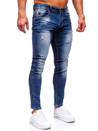 Férfi slim fit farmernadrág gránátkék színben Bolf MP0024B