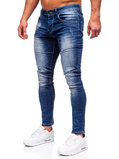 Férfi slim fit farmernadrág gránátkék színben Bolf MP0024B