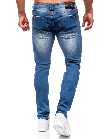 Férfi slim fit farmernadrág gránátkék színben Bolf MP0086BS