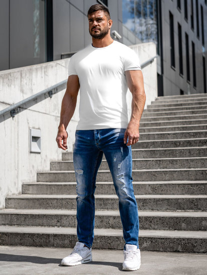 Férfi slim fit farmernadrág kék színben Bolf MP0018B