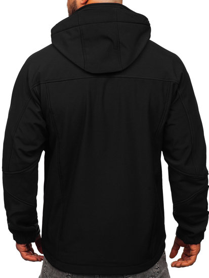 Férfi softshell dzseki fekete színben Bolf T019