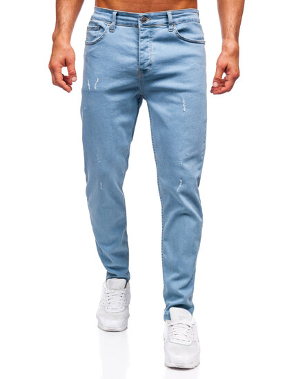 Kék férfi slim fit farmer Bolf 6446