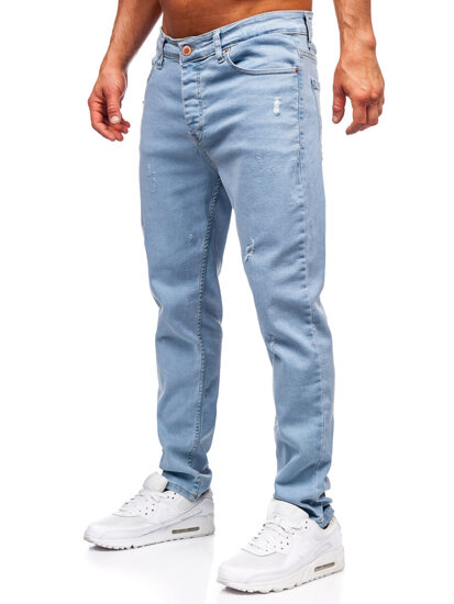 Kék férfi slim fit farmer Bolf 6447