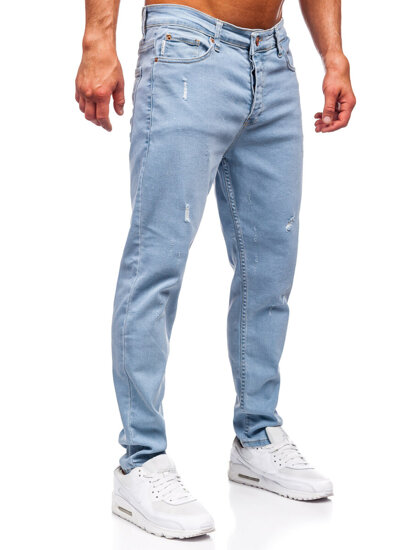 Kék férfi slim fit farmer Bolf 6447