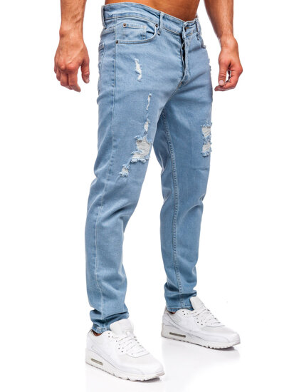 Kék férfi slim fit farmer Bolf 6461