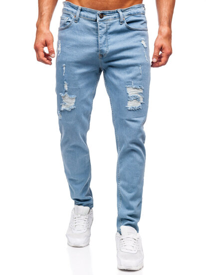 Kék férfi slim fit farmer Bolf 6461