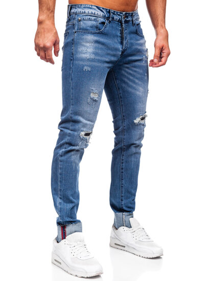 Kék férfi slim fit farmernadrág Bolf MP0126B