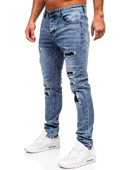 Kék férfi slim fit farmernadrág Bolf MP0153B