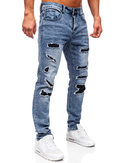 Kék férfi slim fit farmernadrág Bolf MP0153B