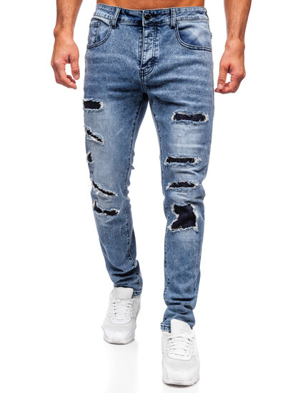 Kék férfi slim fit farmernadrág Bolf MP0153B