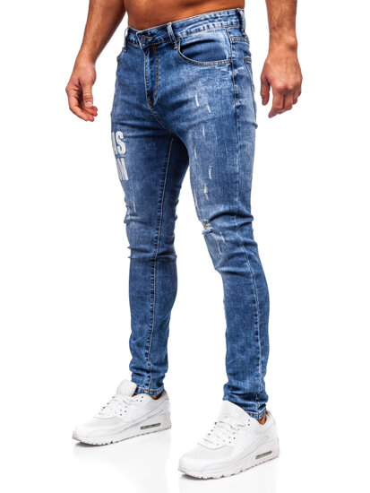 Kék férfi slim fit farmernadrág Bolf TF292