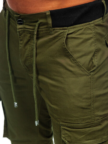 Khaki színű férfi jogger oldalzsebes nadrág Bolf MP0208MV