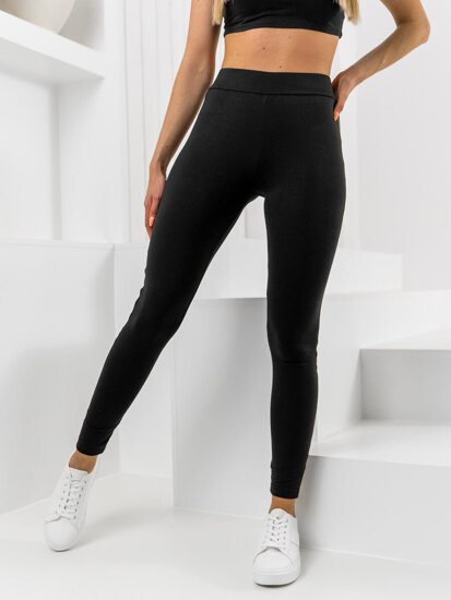 Mintás női leggings fekete-narancssárga Bolf 82339