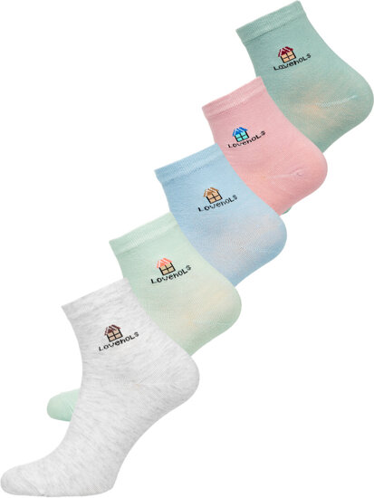 Multicolor női zokni Bolf DM66058-5P 5 PACK