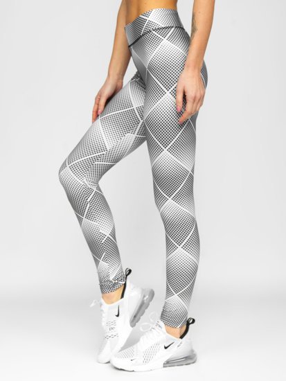 Női leggings fehér-fekete színben Bolf 20967