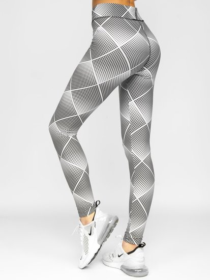 Női leggings fehér-fekete színben Bolf 20967