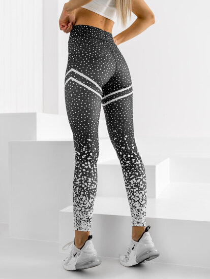 Női leggings fekete színben Bolf 0933