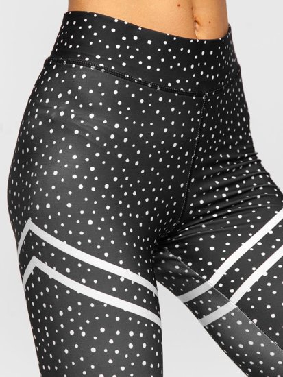 Női leggings fekete színben Bolf 0933