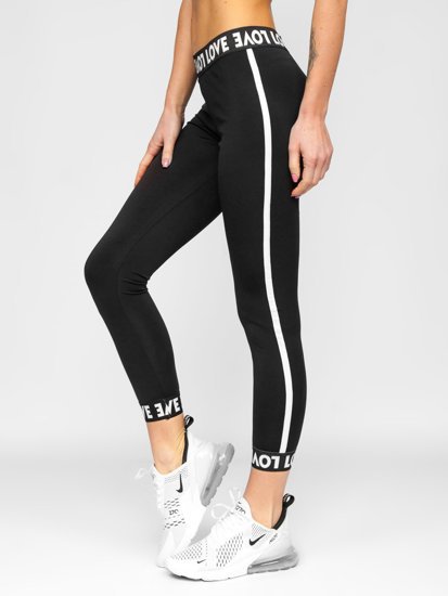 Női leggings fekete színben Bolf 20488