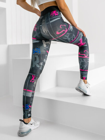 Női leggings fekete színben Bolf 20668