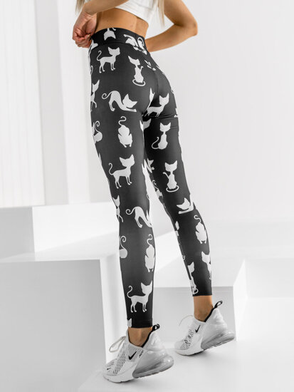 Női leggings fekete színben Bolf 20703