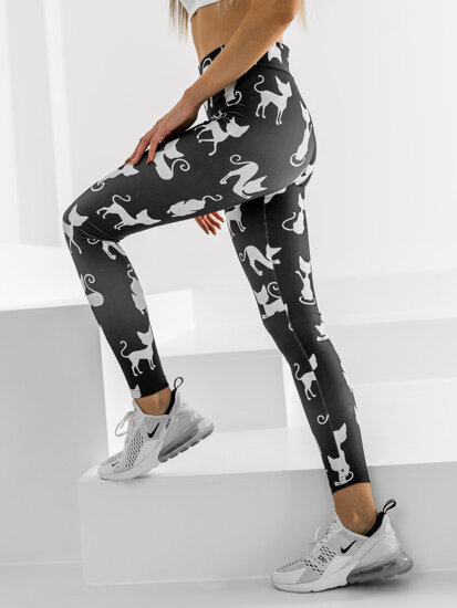 Női leggings fekete színben Bolf 20703