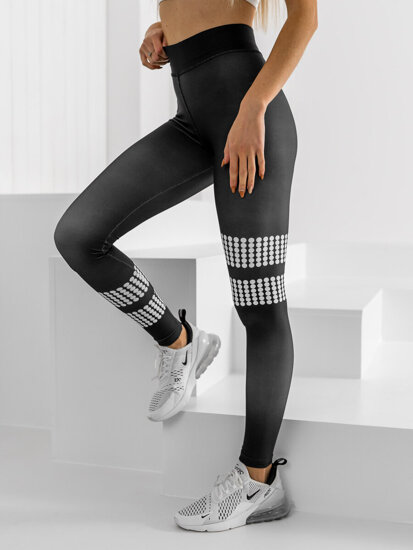 Női leggings fekete színben Bolf 20965