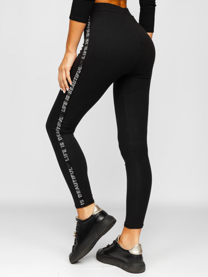 Női leggings fekete színben Bolf W7106