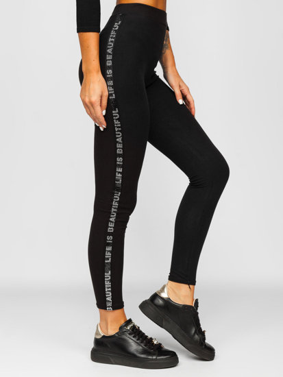 Női leggings fekete színben Bolf W7106