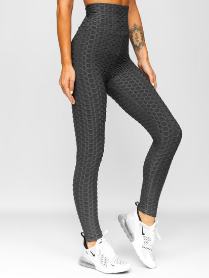 Női leggings grafit színben Bolf YW88024