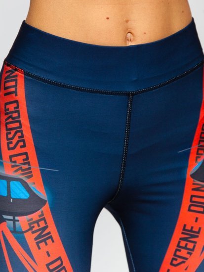 Női leggings gránátkék színben Bolf 20935