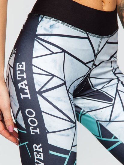 Női leggings mentazöld színben Bolf 20432