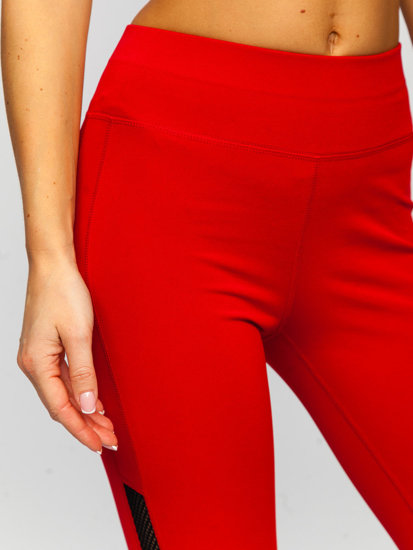 Női leggings piros színben Bolf YW06017