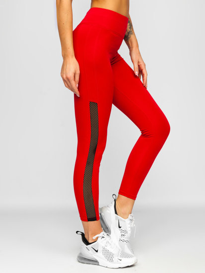 Női leggings piros színben Bolf YW06017