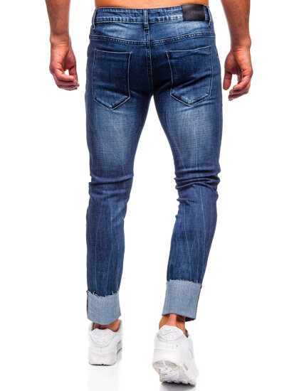 Sötétkék farmer férfi nadrág slim fit Bolf MP0106BS