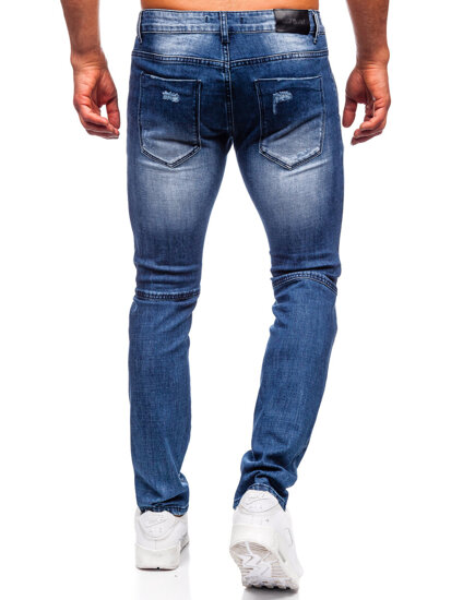 Sötétkék farmer férfi nadrág slim fit Bolf MP0110BS