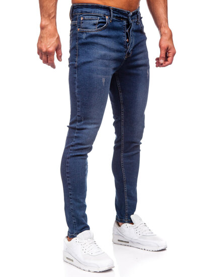 Sötétkék férfi farmer nadrág slim fit Bolf 6257