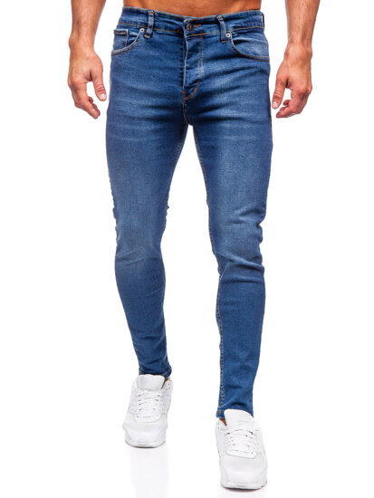 Sötétkék férfi farmer nadrág slim fit Bolf 6262