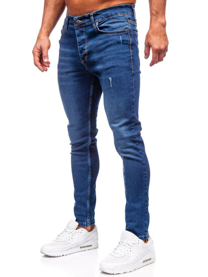 Sötétkék férfi farmer nadrág slim fit Bolf 6264