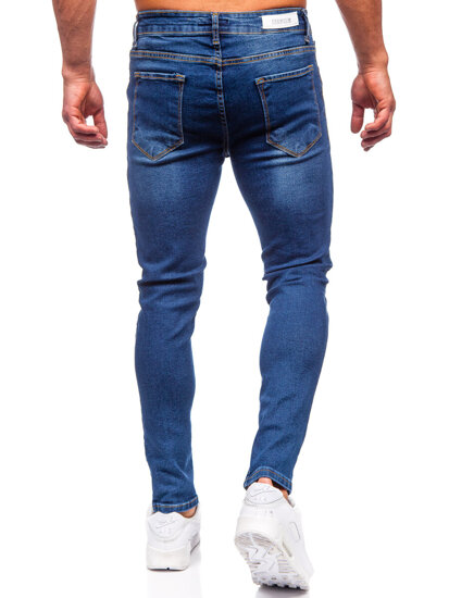 Sötétkék férfi farmer nadrág slim fit Bolf 6264