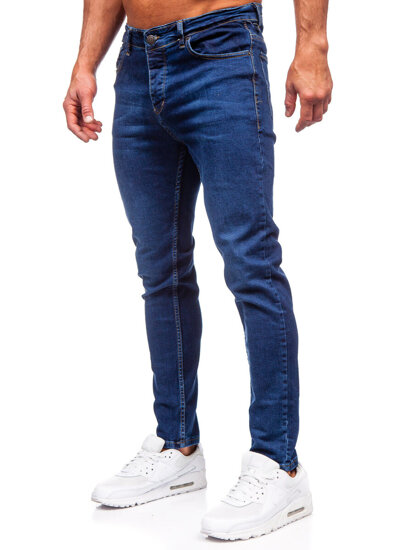 Sötétkék férfi farmer nadrág slim fit Bolf 6290