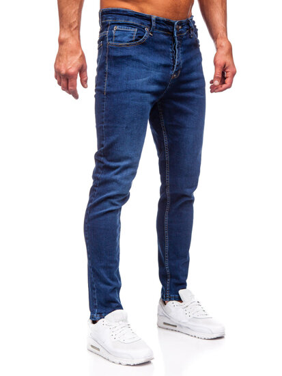 Sötétkék férfi farmer nadrág slim fit Bolf 6290