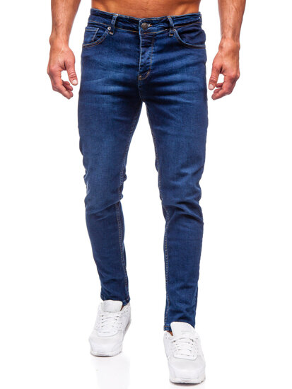 Sötétkék férfi farmer nadrág slim fit Bolf 6290