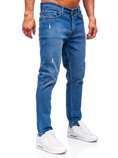 Sötétkék férfi farmer nadrág slim fit Bolf 6453